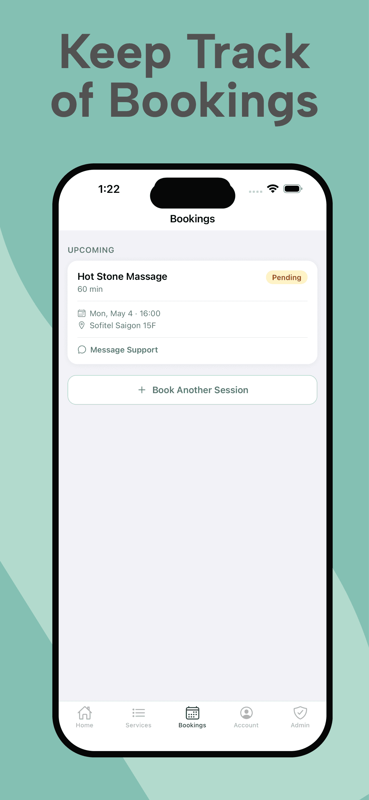 MassageGo iOSアプリ画面 5
