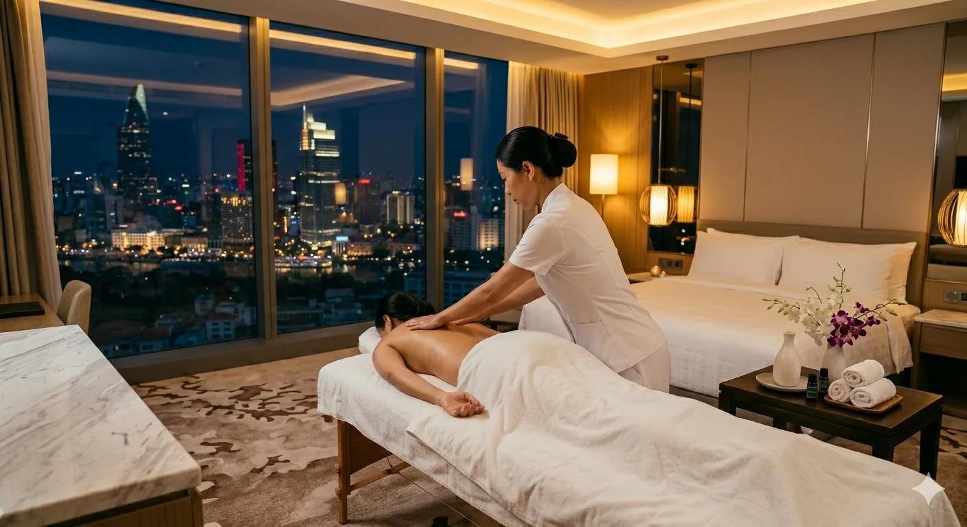 In-room massage at Caravelle Saigon Hotel, District 1
